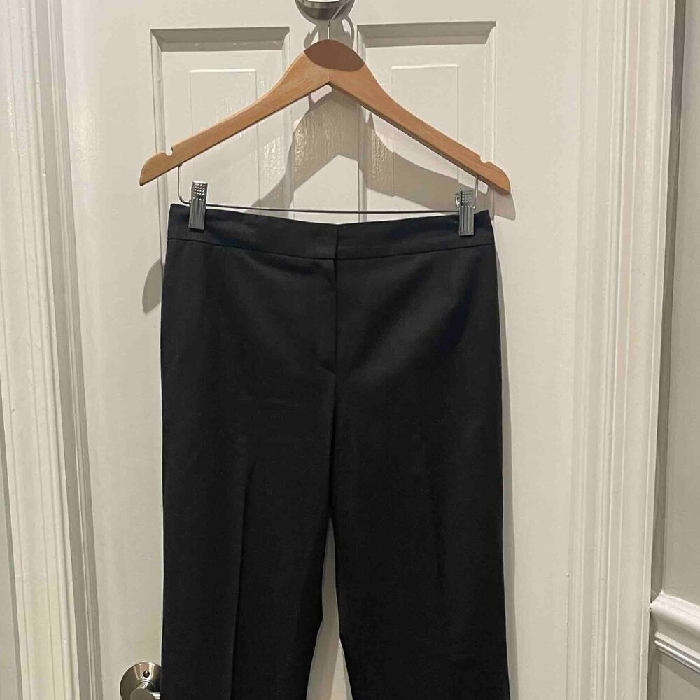 Escada Wide Leg Wool Trousers, Dark Gray, size 36 (US 2 or 4)